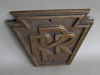 PRR Pennsylvania Railroad Train Brass Shield Sign