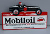 MOBILOIL Indy Race Car FLANGE SIGN