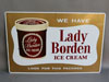 Lady Borden ICE CREAM Sign