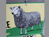 Montadale Farm Sheep Enamel Sign